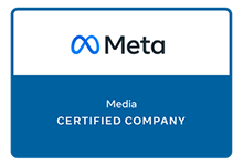 Meta Media Badge for NetSource Technologies' digital marketing department.