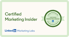 LinkedIn Certified Marketing Insider Badge