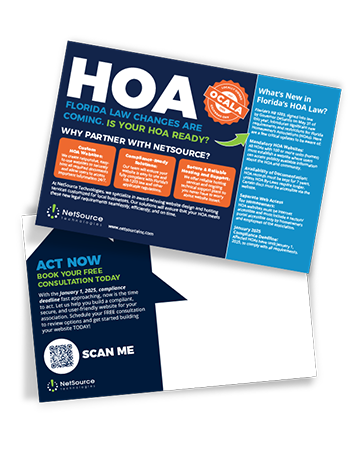 post card marketing for HOAs