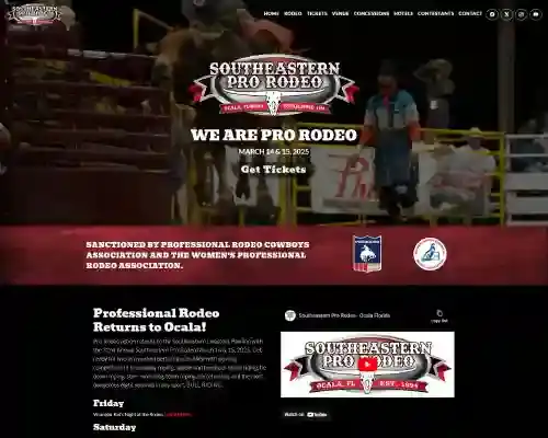 Southeastern Pro Rodeo Website