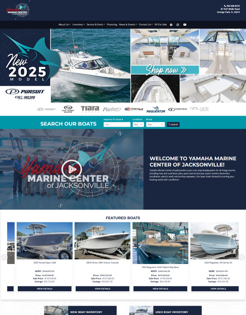 Yamaha Marine Center Home Page